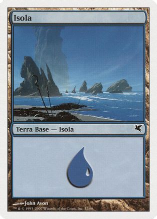 Island (Italian) - "Isola" (E32) (PSAL-E32) - Magic Encyclopedia 2005 (Salvat/Hachette)