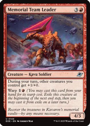 Memorial Team Leader (EOE-144) - Edge of Eternities Foil