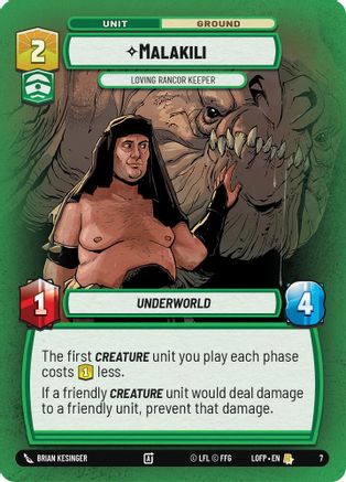 Malakili - Loving Rancor Keeper (7) - Organized Play Promos