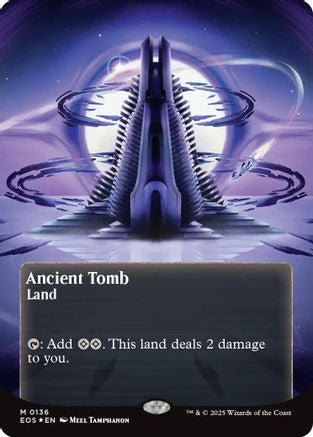 Ancient Tomb (0136) (Borderless) (Galaxy Foil) [Edge of Eternities: Stellar Sights]
