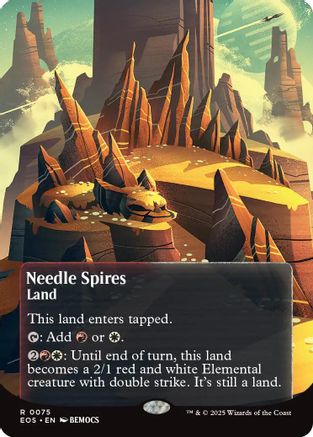 Needle Spires (0075) (Borderless) [Edge of Eternities: Stellar Sights]