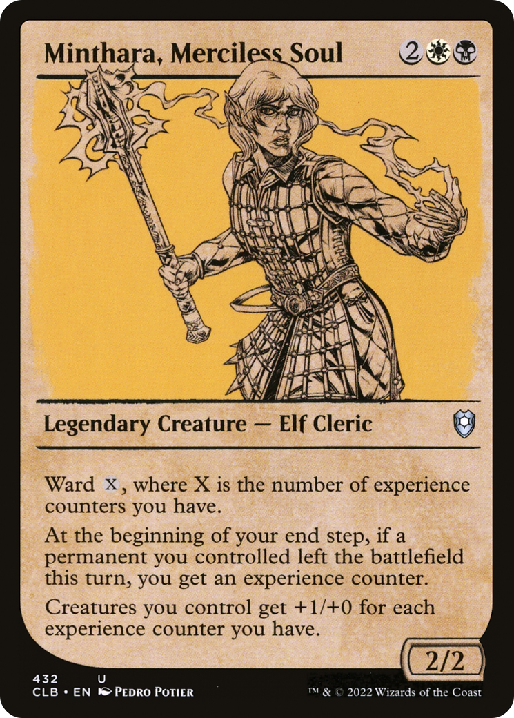 Minthara, Merciless Soul (Showcase) (CLB-432) - Commander Legends: Battle for Baldur's Gate: (Showcase) Foil