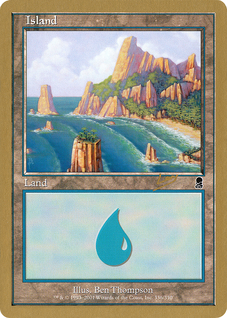 Island (336) - 2002 Raphael Levy (ODY) (WCD-) - World Championship Decks 2002