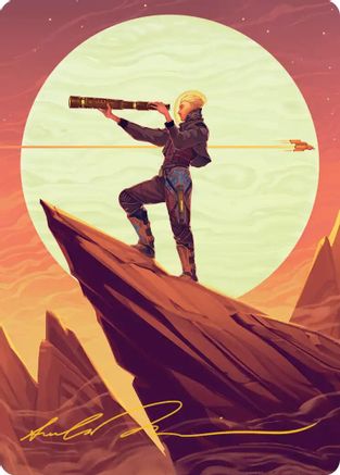 Sami, Wildcat Captain Art Card (Gold-Stamped Signature) (AAEOE-037) - Art Series: Edge of Eternities
