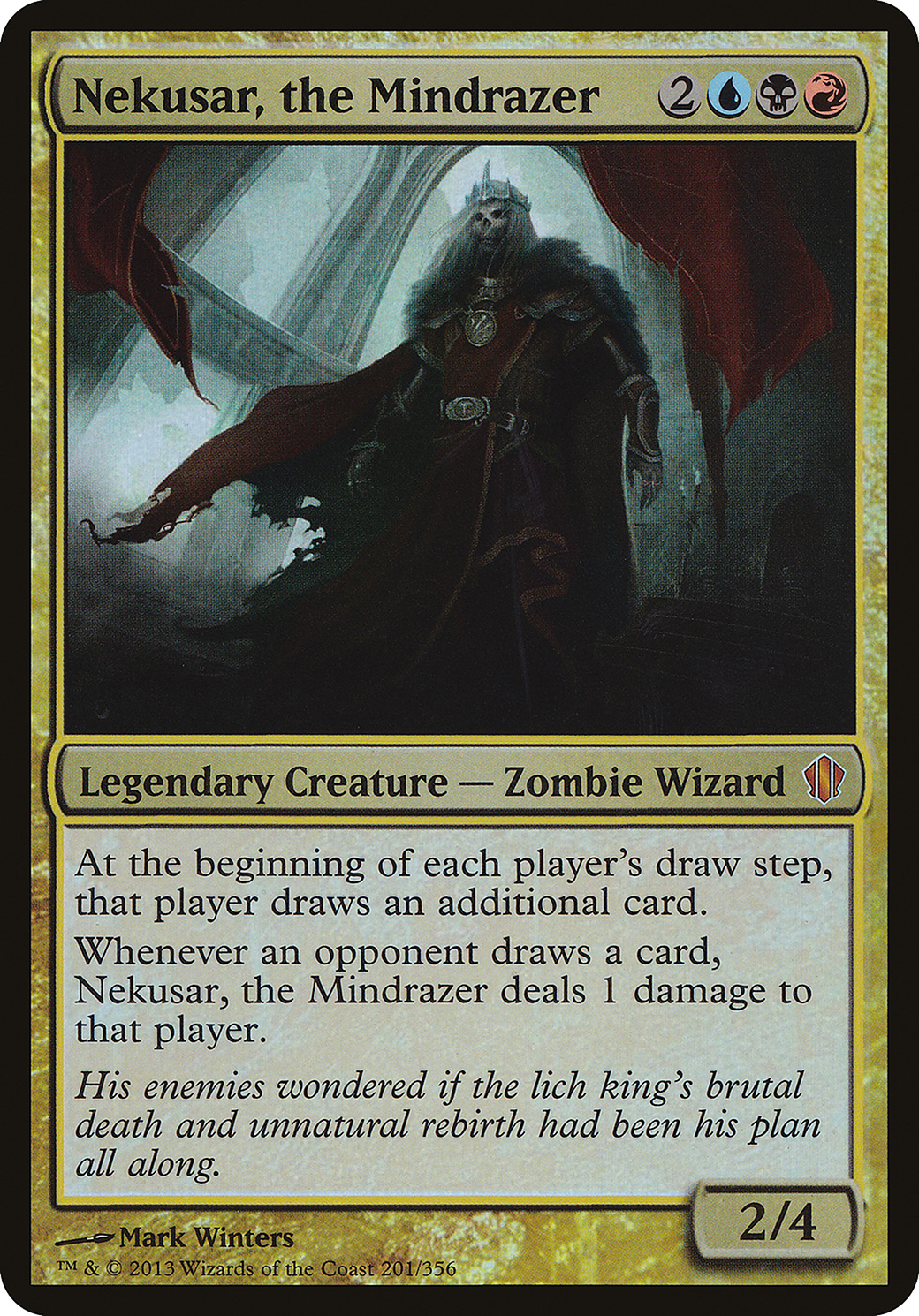 Nekusar, the Mindrazer (Commander 2013) (OVER-201) - Commander 2013 Oversized Foil