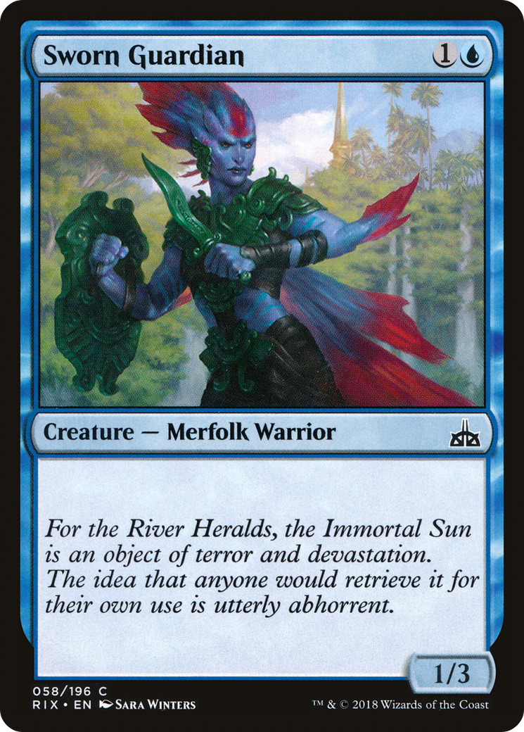 Sworn Guardian (RIX-058) - Rivals of Ixalan Foil