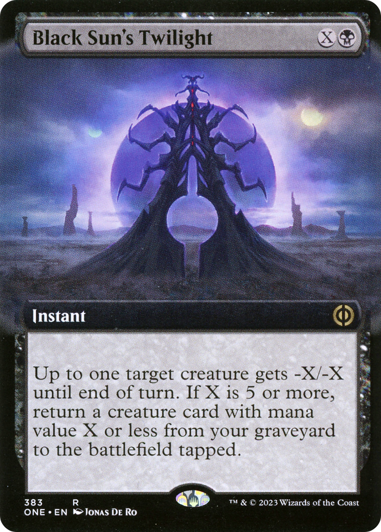 Black Sun's Twilight (Extended Art) (ONE-383) - Phyrexia: All Will Be One: (Extended Art) Foil