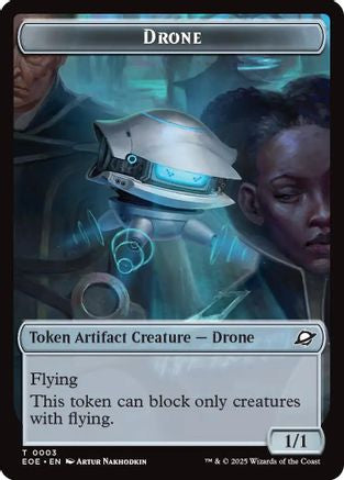 Drone // Lander (0006) Doubled-Sided Token (EOE-3 // 6) - Edge of Eternities