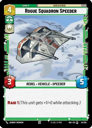 Rogue Squadron Speeder (34/104) (34/104) - Intro Battle Hoth