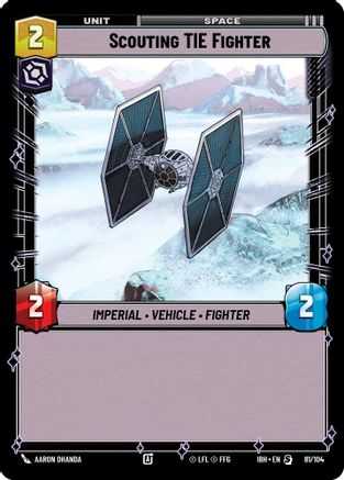 Scouting TIE Fighter (81/104) (81/104) - Intro Battle Hoth