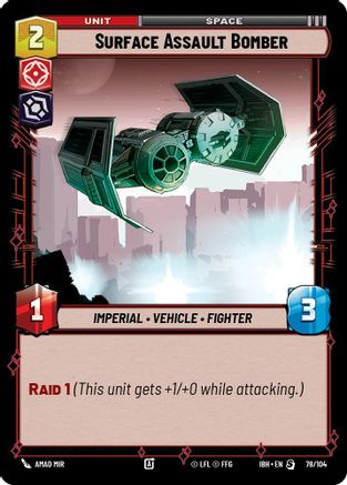 Surface Assault Bomber (78/104) - Intro Battle Hoth
