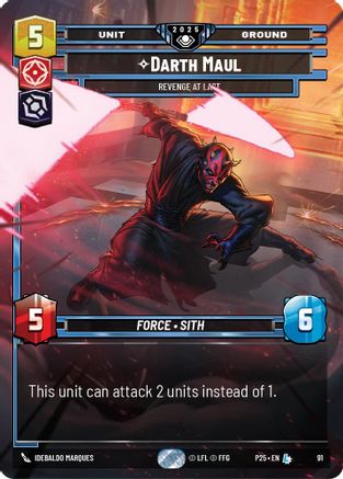 Darth Maul - Revenge at Last (91) - Organized Play Promos Foil