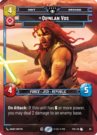 Quinlan Vos - Dark Disciple (85) - Organized Play Promos Foil