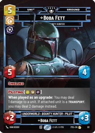Boba Fett - Feared Bounty Hunter (82) - Organized Play Promos Foil