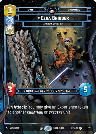 Ezra Bridger - Attuned With Life (77) - Organized Play Promos Foil