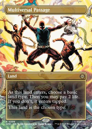 Multiversal Passage (Borderless) (SPM-206) - Marvel's Spider-Man Foil