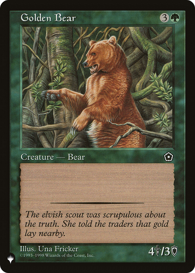 Golden Bear (LIST-) - The List