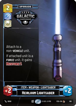 Heirloom Lightsaber (105) - Organized Play Promos Foil