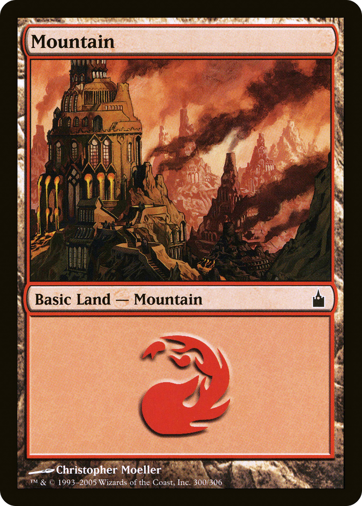 Mountain (300) (RAV-300) - Ravnica: City of Guilds Foil