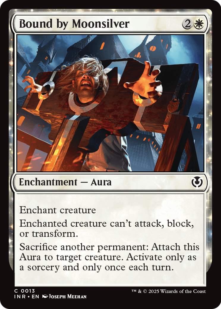 Bound by Moonsilver (INR-013) - Innistrad Remastered: (enchantment) Foil