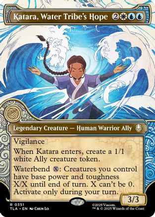 Katara, Water Tribe's Hope (Showcase) (TLA-351) - Avatar: The Last Airbender Foil