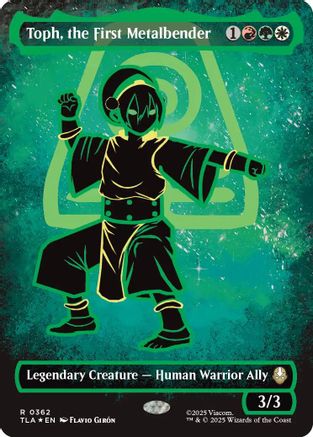 Toph, the First Metalbender (Borderless Battle Pose) (TLA-362) - Avatar: The Last Airbender Foil