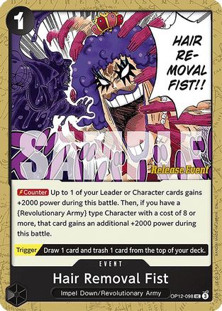 Hair Removal Fist [Legacy of the Master Release Event Cards]