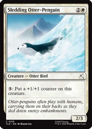 Sledding Otter-Penguin [Avatar: The Last Airbender: Eternal-Legal]