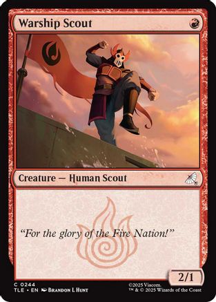 Warship scout (TLE-244) - Avatar: The Last Airbender: Eternal-Legal Foil