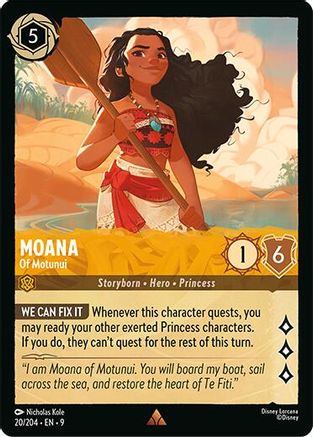 Moana - Of Motunui (20/204) - Fabled Cold Foil