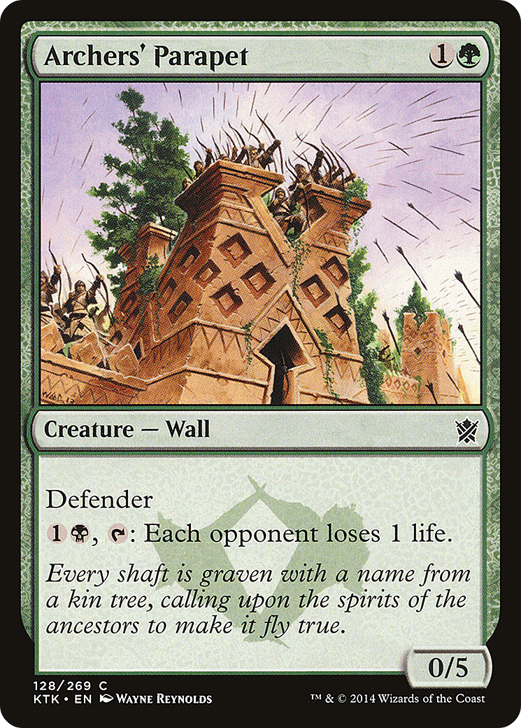 Archers' Parapet (KTK-128) - Khans of Tarkir Foil