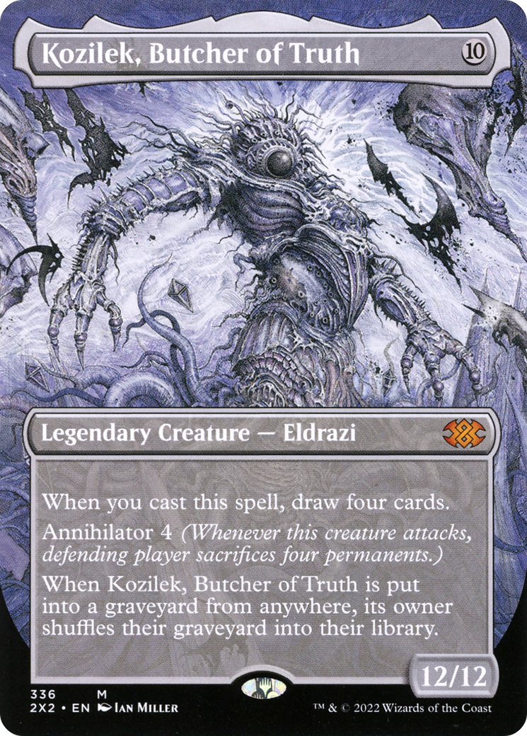 Kozilek, Butcher of Truth (Borderless) (2X2-336) - Double Masters 2022 (Borderless) Foil