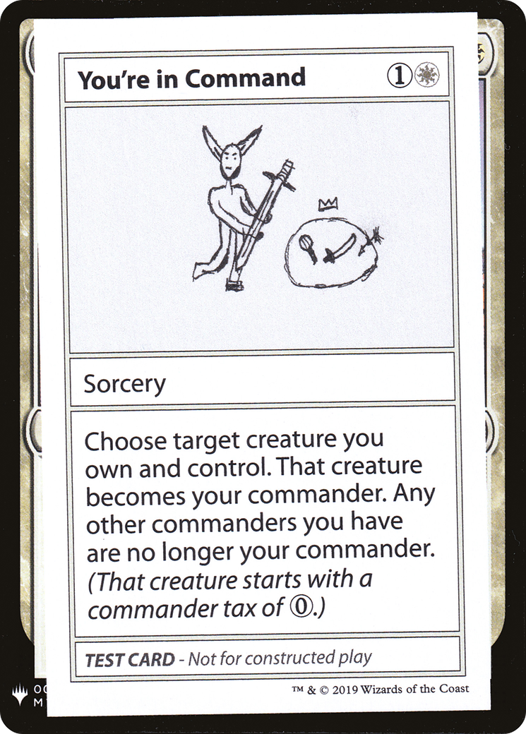 You're In Command (CMB1-) - Mystery Booster Playtest Cards 2019