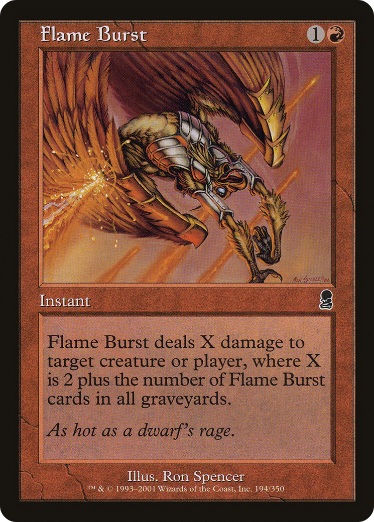 Flame Burst (ODY-194) - Odyssey Foil