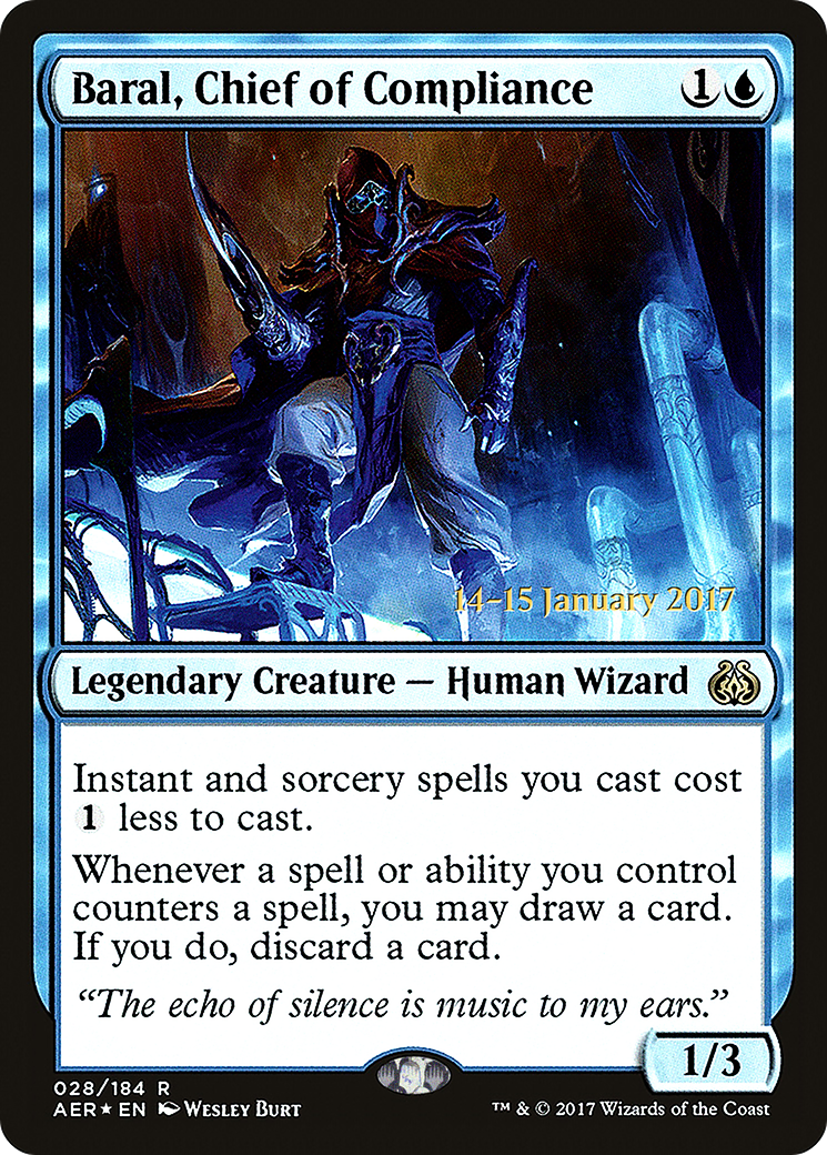 Baral, Chief of Compliance (PRE-028) - Aether Revolt Promos Foil