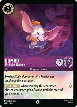 Dumbo - The Flying Elephant (1) - Disney Lorcana Promo Cards Cold Foil