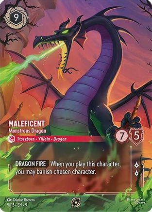 Maleficent - Monstrous Dragon (Store Championship) (5) - Disney Lorcana Promo Cards Holofoil
