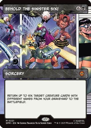 Behold the Sinister Six! (Borderless) (SPM-221) - Marvel's Spider-Man