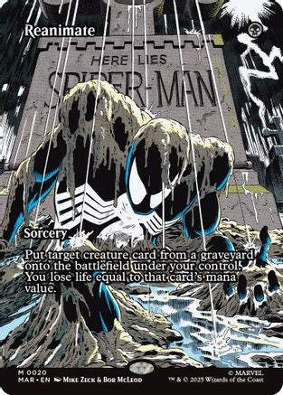 Reanimate (Borderless) (MAR-020) - Marvel Eternal-Legal