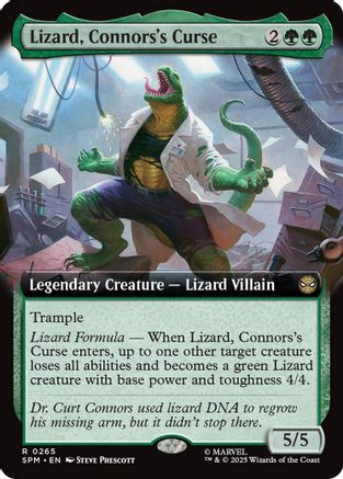 Lizard, Connors's Curse (Extended Art) (SPM-265) - Marvel's Spider-Man Foil