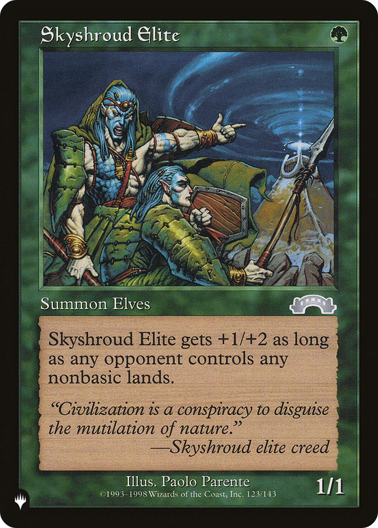 Skyshroud Elite (LIST-123/143) - The List