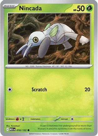 Nincada (016/132) [Mega Evolutions: Base Set]