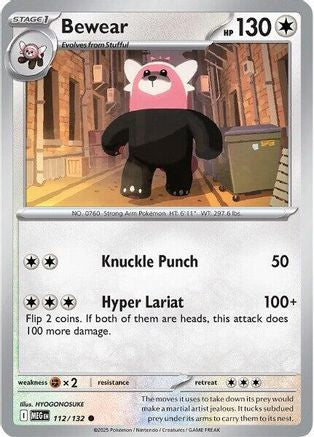 Bewear (112/132) [Mega Evolutions: Base Set]