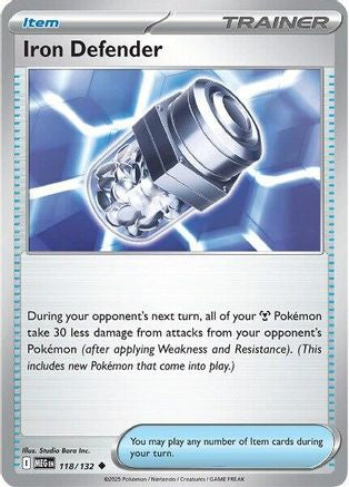 Iron Defender (118/132) [Mega Evolutions: Base Set]