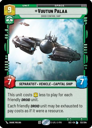 Vuutun Palaa - Droid Control Ship (122/264) - Secrets of Power