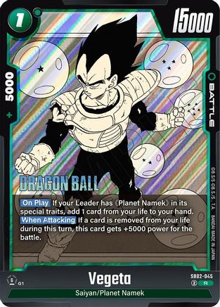Vegeta - SB02-045 (SB02-045) - Manga Booster 02 Holofoil