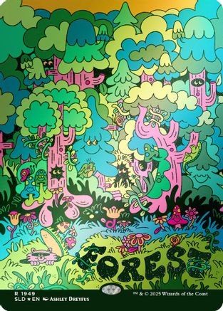 Forest (1949) (Rainbow Foil) (SLD-1949) - Secret Lair Drop Series Foil
