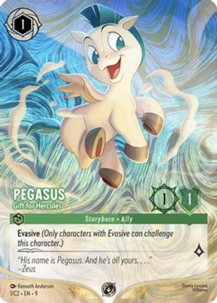 Pegasus - Gift for Hercules (1) (1) - Disney Lorcana Promo Cards Holofoil