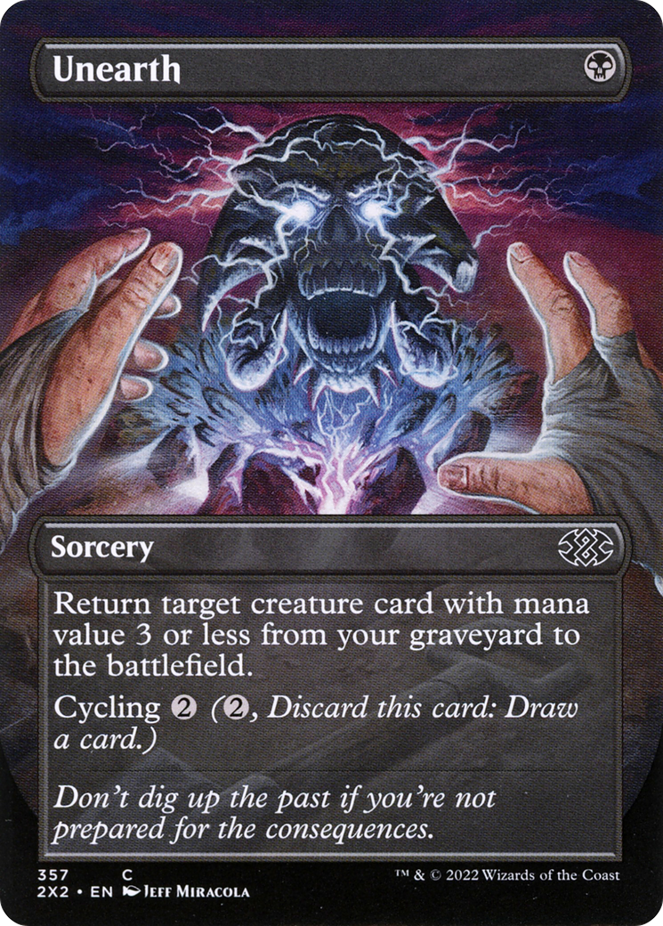 Unearth (Borderless) (2X2-357) - Double Masters 2022 (Borderless)