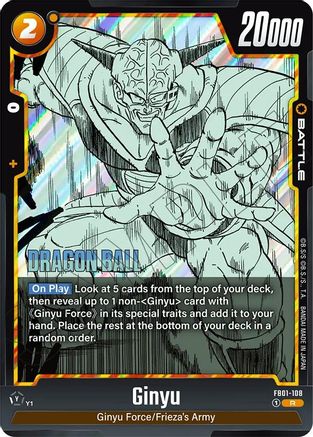 Ginyu - FB01-108 (FB01-108) - Manga Booster 02 Holofoil